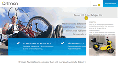 Desktop Screenshot of ortman.se